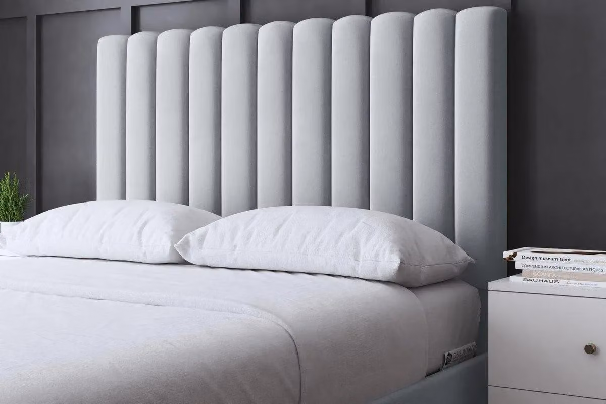 DS Living Evangaline Silver Panel Ottoman Bed with Headboard, W/D/H: 160 x 220 cm – 3