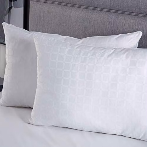 Belledorm Hotel Suite Microfibre Housewife Pillow, White, Anti-Allergy Filling – 2