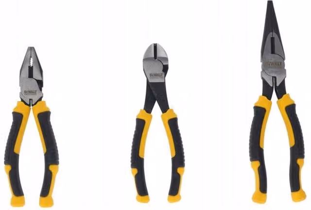 DeWalt Black Combination Pliers, Pack of 3 – 1