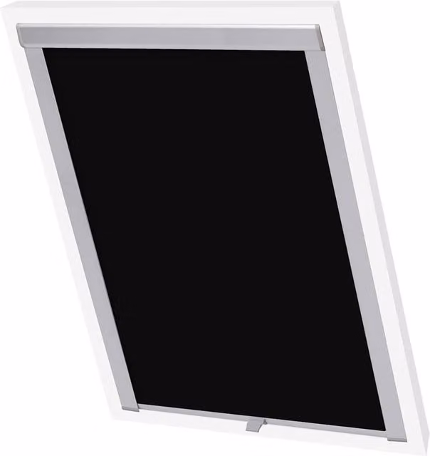 Berkfield Home Blackout Roller Blinds in Black, Thermal Insulating Polyester – 1