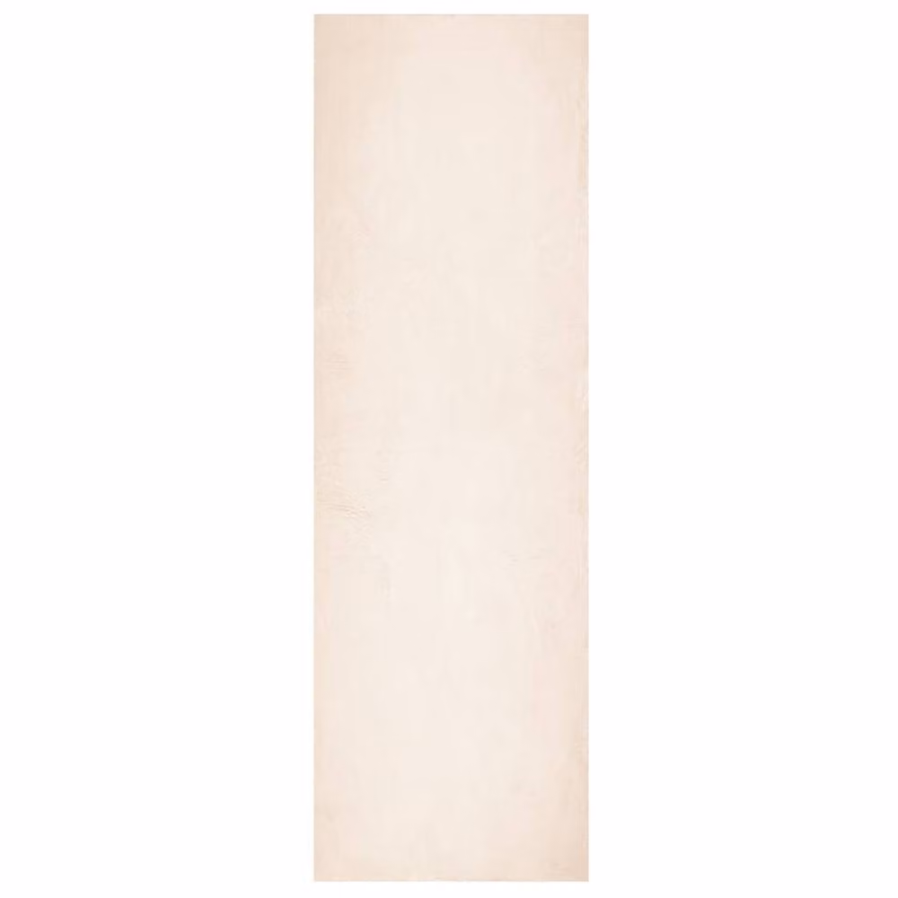 Berkfield Home HUARTE Beige Short Pile Washable Polyester Rug W: 80 cm, L: 250 cm