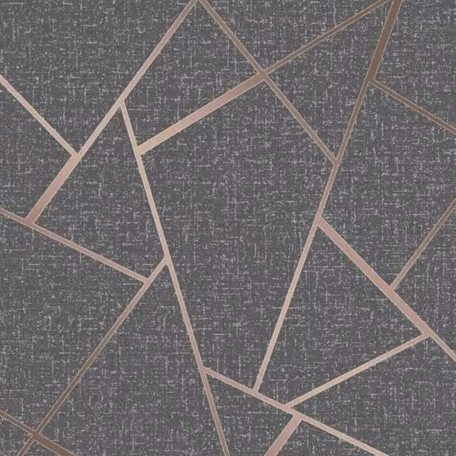 Fine Décor Quartz Fractal Textured Wallpaper in Grey