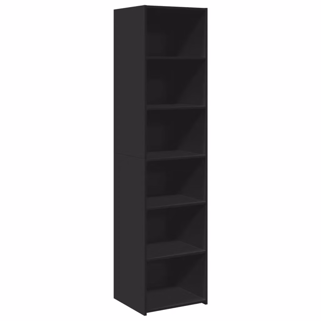 Berkfield Home Modern Black Matt Highboard W/D/H: 45 x 41 x 185 cm