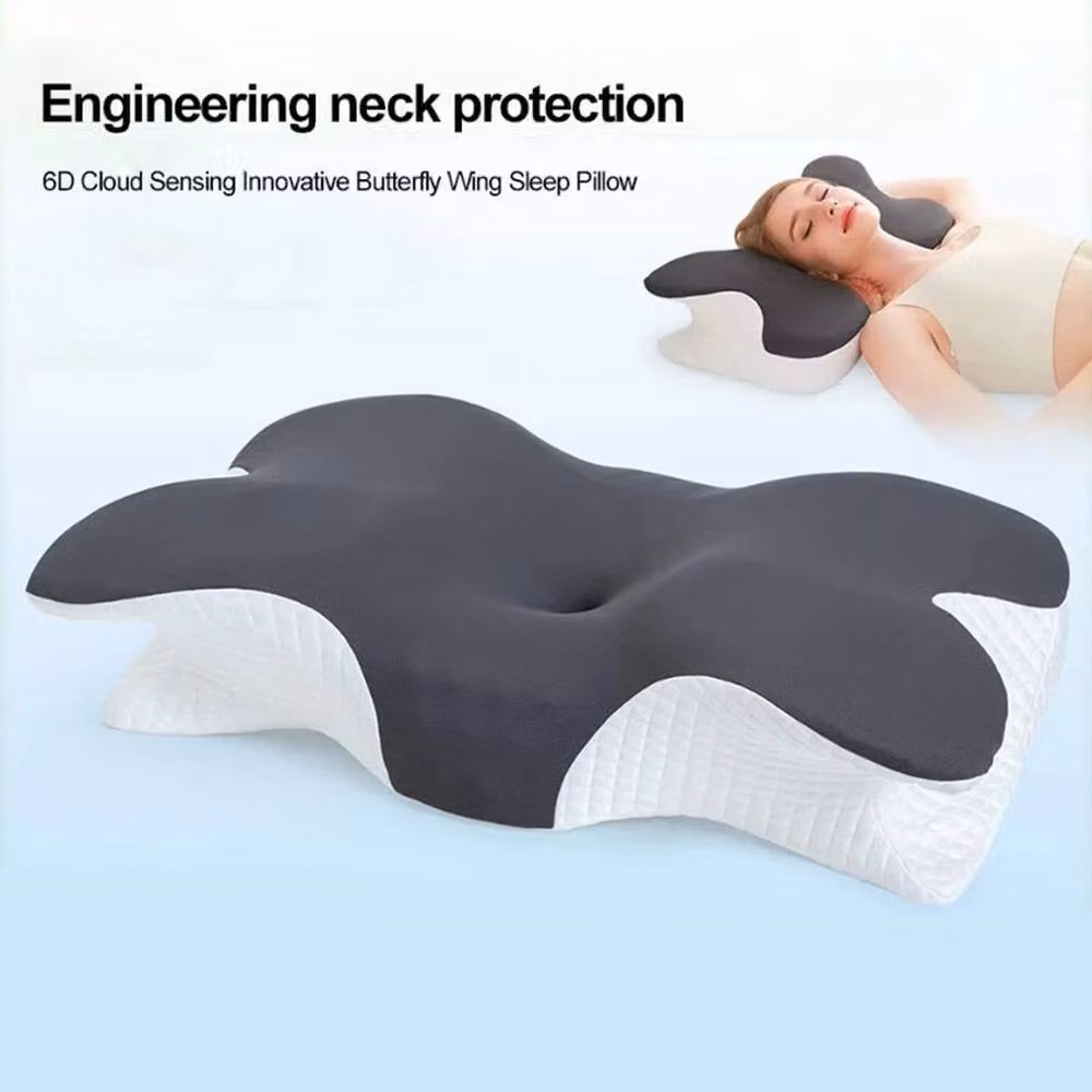FLAVORA Model A Grey Ergonomic Cooling Memory Foam Wedge Pillow for Babies – 3