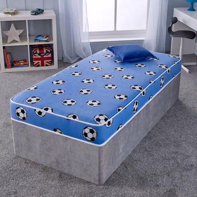 eXtreme Comfort Ltd Blue Football Lux Budget Junior Kids Mattress with Bonnell Springs