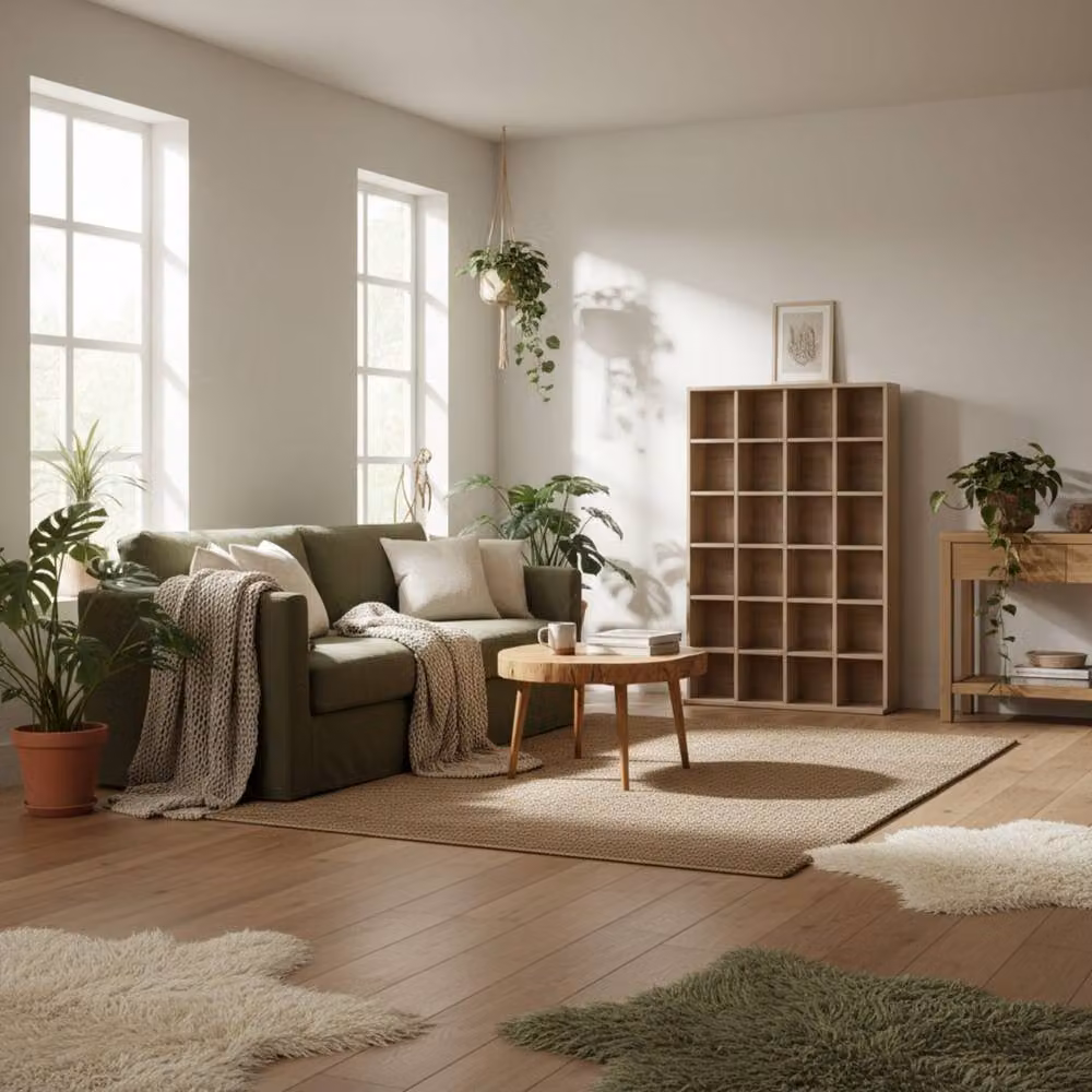 Wyld Haus Sifato Natural Wood CD Storage Cabinet, Brown, W/H: 89 x 130.5 cm – 2