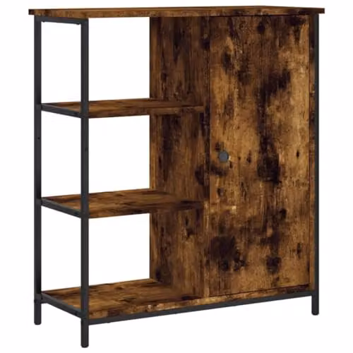 vidaXL Sideboard in Smoked Oak, Brown Engineered Wood, W/D/H: 70 x 30 x 80 cm