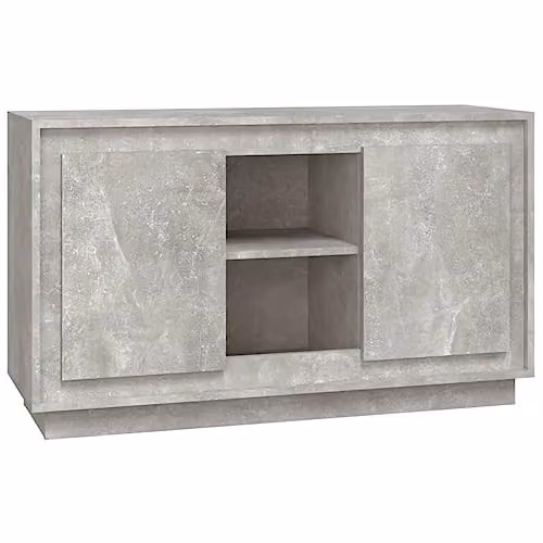vidaXL Sideboard in Grey MDF, W/D/H: 102 x 35 x 60 cm