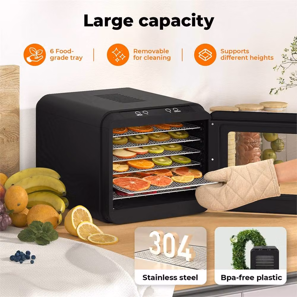 Nordara FrozenPro Electric Food Dehydrator for Fruit and Meat Jerky in Black – 2