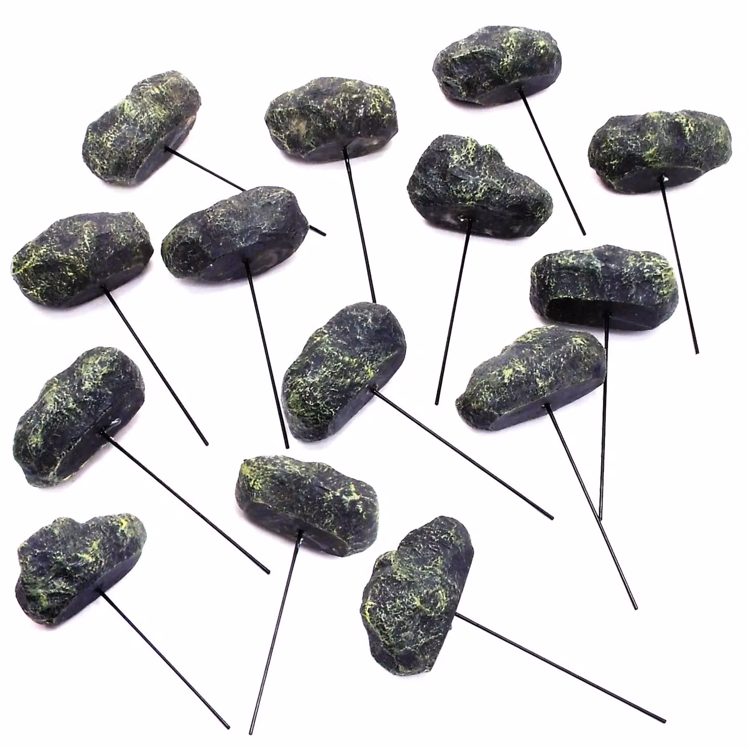 mysmartbuy 14pc Stone Effect Grey Polyresin Garden Edging Rock Border, L8.9 x H5 x W5 cm per stone – 2