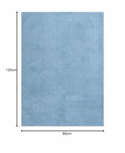 Desire Rugs Blue Plain Modern Rectangular Living Room Area Rug, W/D: 80 x 120 cm – 2