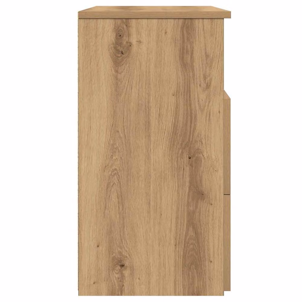 Berkfield Home Artisan Oak Bedside Cabinets, 2 Piece Set in Brown, W/D/H: 50 x 32 x 60 cm – 5