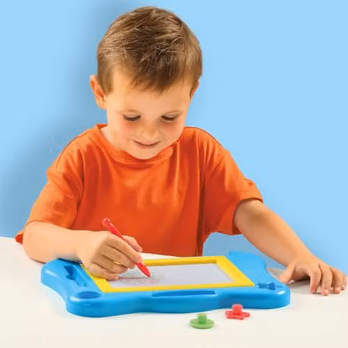 SES Creative My First Magnetic Drawing Board in Multicolour with Pen and Stamps for Ages 1-4 Years – 2