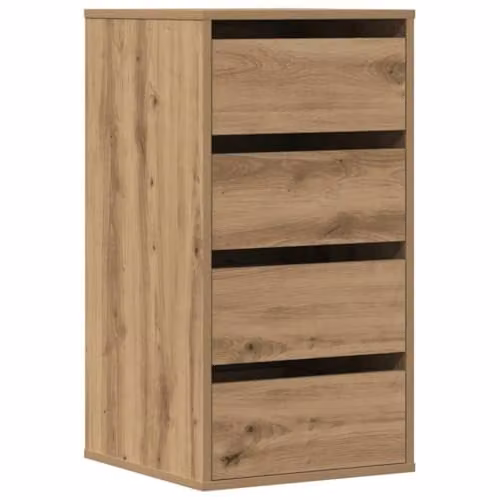 vidaXL Corner Chest of Drawers in Artisan Oak, W: 40 cm, D: 41 cm, H: 76 cm – 1