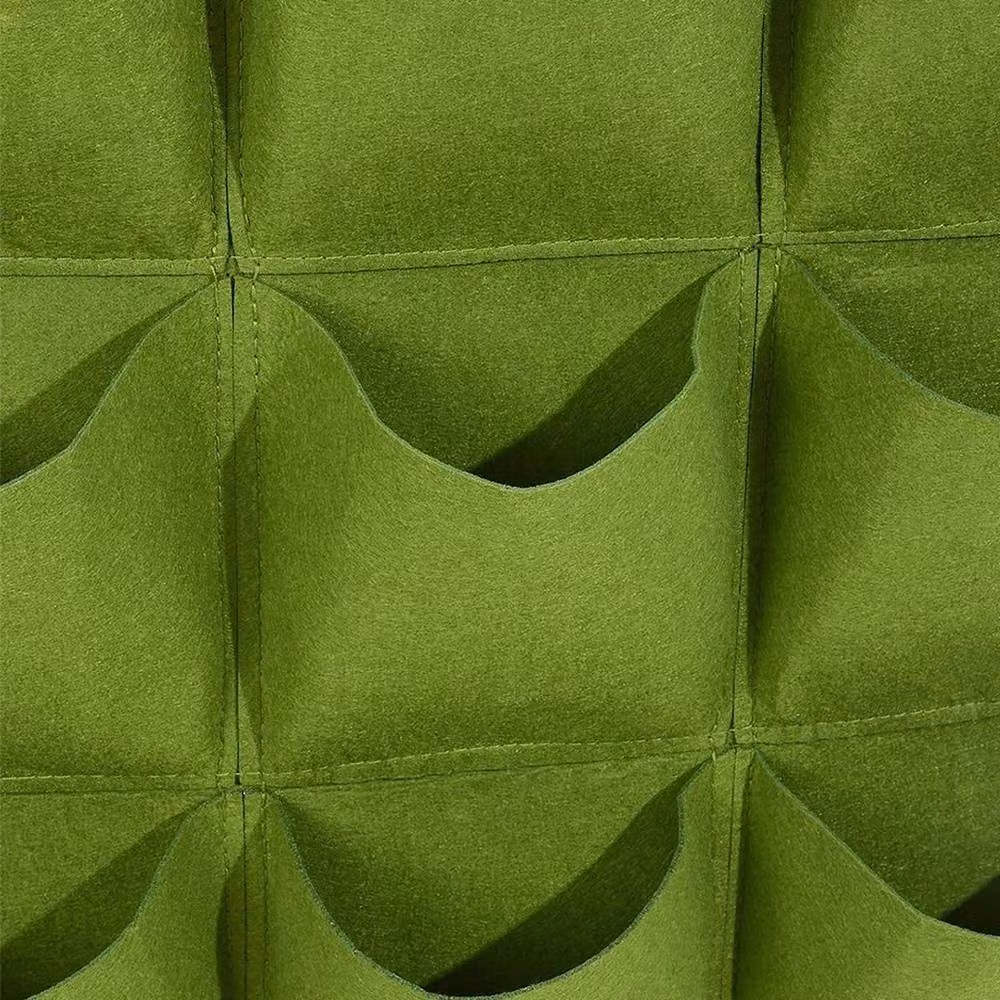 EONLION 36 Pocket Felt Wall Hanging Vertical Planter Grow Bag in Green – 2