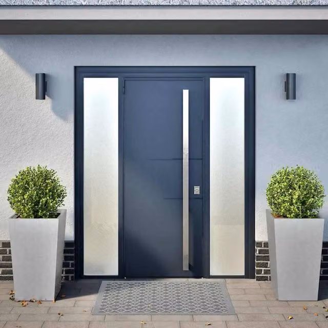 Berkfield Home Garden Galvanised Steel Planter Tubs, Grey, W/D/H: 45 x 45 x 75 cm, 2 Pack – 1
