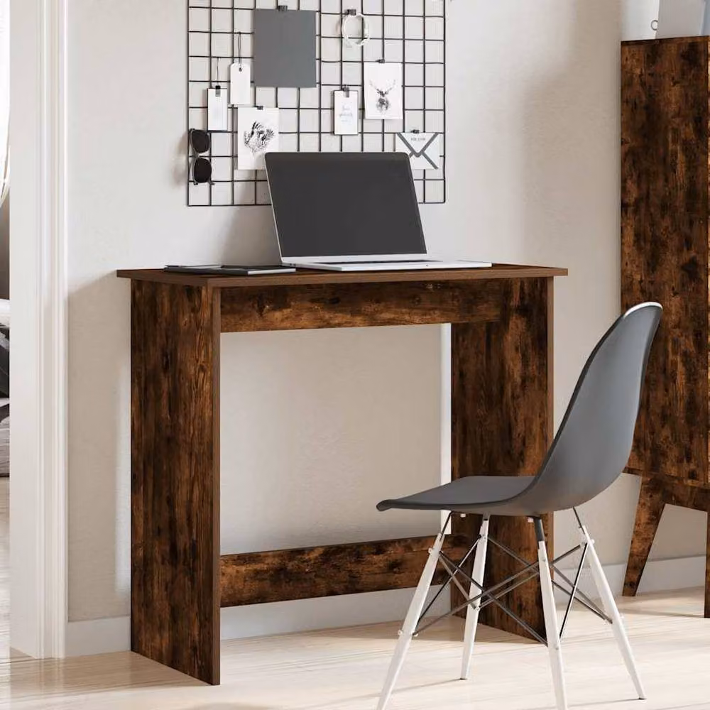 Berkfield Modern Writing Desk in Smoked Oak Brown, W/D/H: 80 x 40 x 75 cm – 3