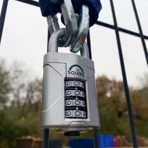 Squire Vulcan Combi 50 Heavy Duty Combination Padlock in Blue – 3