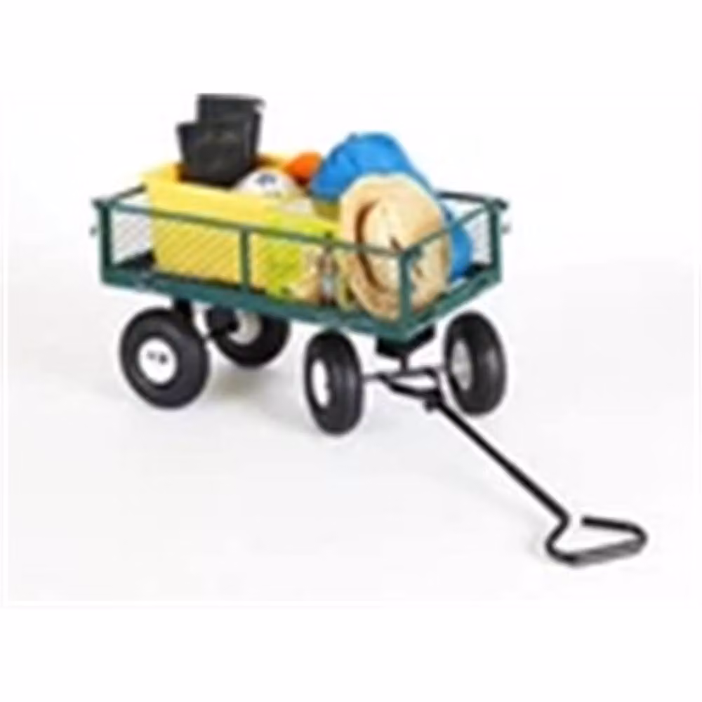 Nordara Garden Heavy Duty Steel Trolley Cart in Green – 4