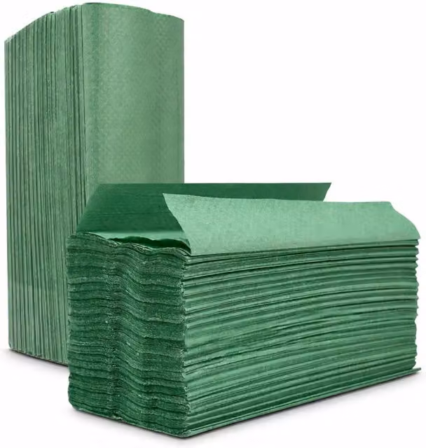 ECONX C Fold 1-Ply Green Paper Hand Towel Tissue Box of 2400