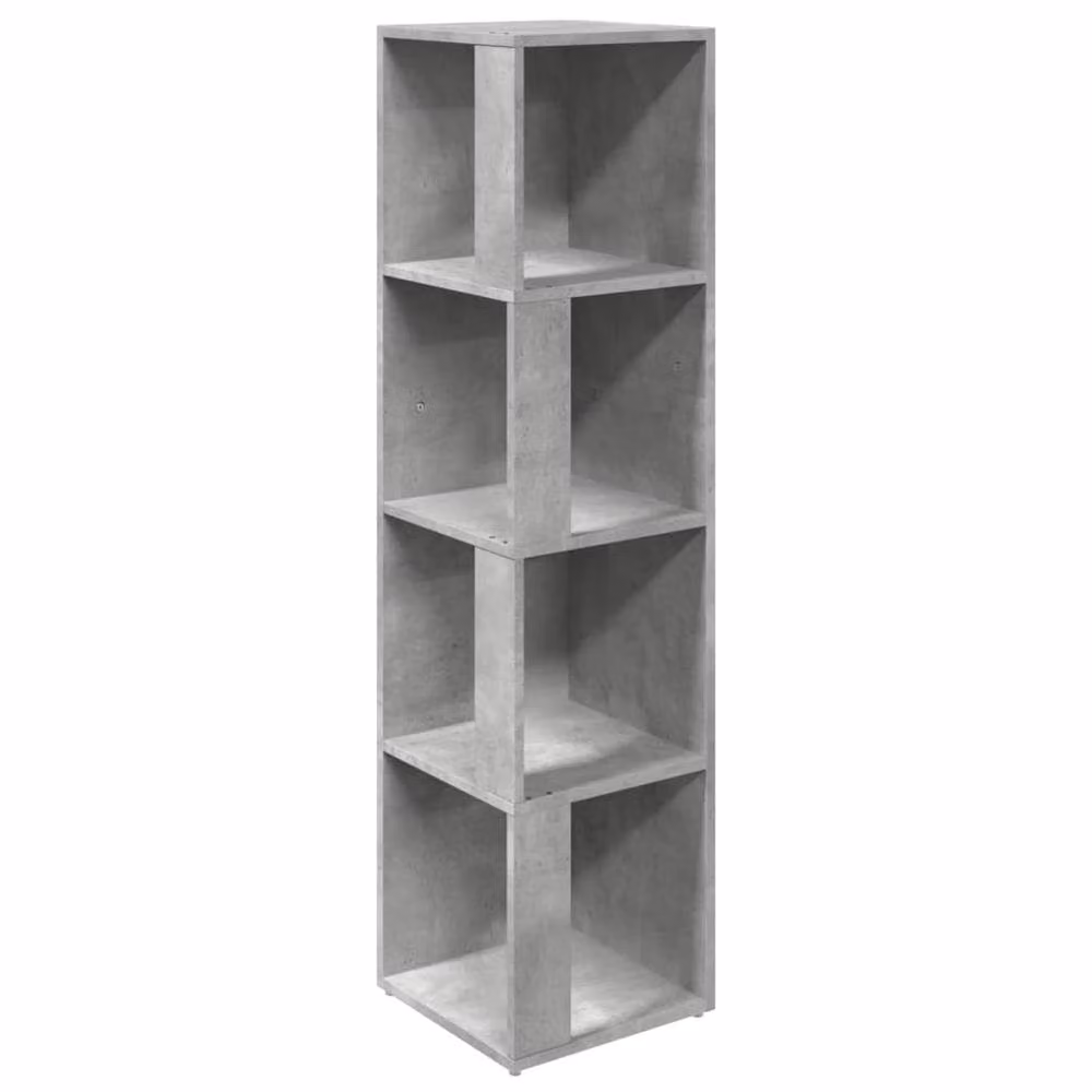 Berkfield Home Modern Freestanding Corner Cabinet in Grey, W/D/H: 33 x 33 x 132 cm – 2
