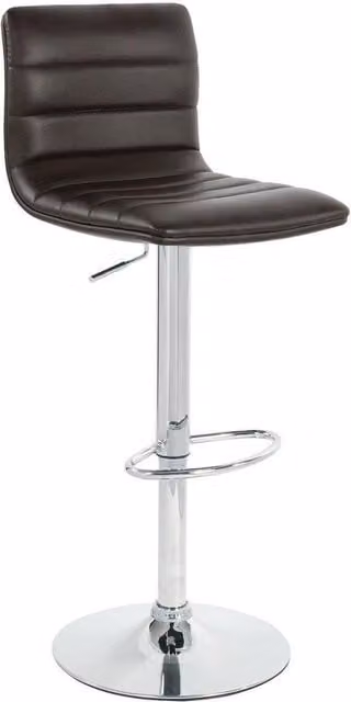 netfurniture Vista Height Adjustable Breakfast Bar Stool in Brown