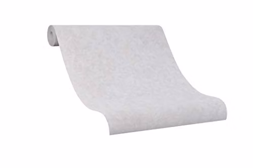 Marburg Grey Plain Minimalist Wallpaper Roll, W: 0.53 m, L: 10.05 m – 1