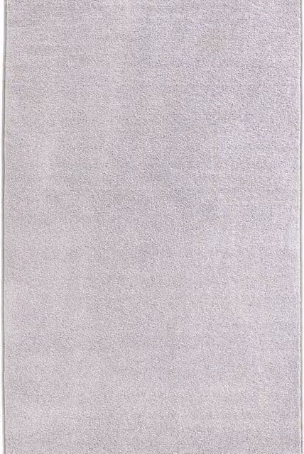 THE RUGS Velours Pure Modern Plain White Velour Rug, W: 140 cm, L: 200 cm