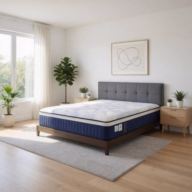 KDMD Windermere Cloud Soft Pillow Top Double Mattress in White, W/D/H: 140 x 200 x 35 cm – 1