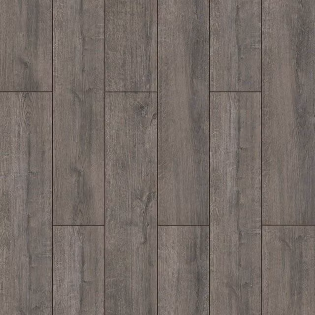 Quick-Step Click Laminate Wood Effect Vinyl Flooring in Dark Grey, 12mm Thickness, Covers 1.875sqm (8 Planks)
