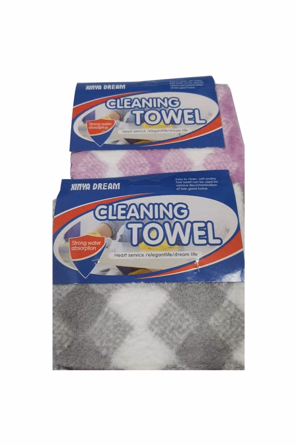 KDMD Polyester Cleaning Towel Cloth, Pack of 3, Multicolour, W: 27 cm, H: 28 cm