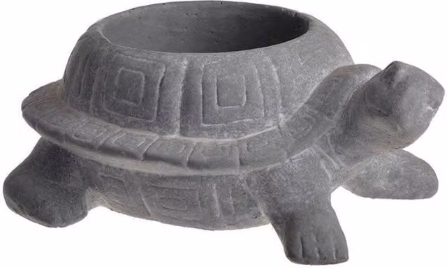 KDMD Tortoise Concrete Planter in Grey