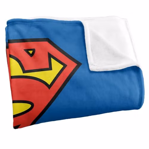 Warner Bros. Superman Super Soft Silky Touch Fleece Throw Blanket, Multicolour, W x D: 152 x 127 cm – 2