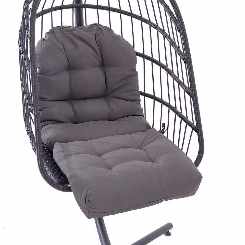 FLAVORA Dark Grey Waterproof Outdoor Garden Chair Lounger Cushion, W/D/H: 125 x 53 x 8 cm – 6