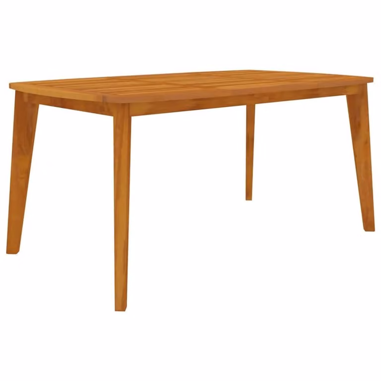 Berkfield Home Modern Garden Table in Brown Solid Acacia Wood, W/D/H: 160 x 90 x 75 cm