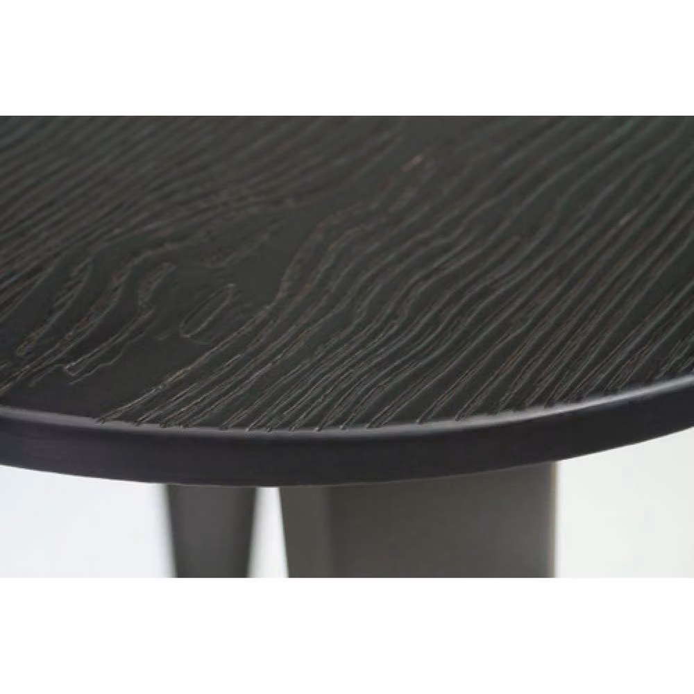 netfurniture Soho Round Bar Table in Grey and Darkwood, H 104 cm x W 60 cm x D 60 cm – 3