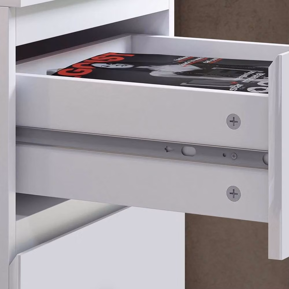 ERGOVEXA 4 Drawer Chest of Drawers in White Scandinavian Style Modern Bedroom Furniture – 2