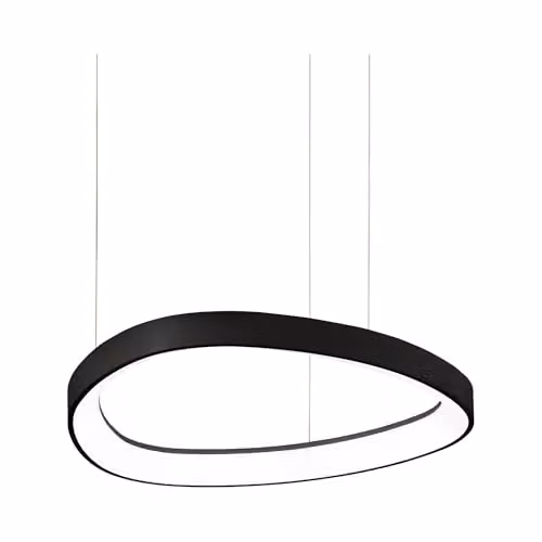 Netlighting Gemini LED Decorative Integrated Pendant Light Black 3000K