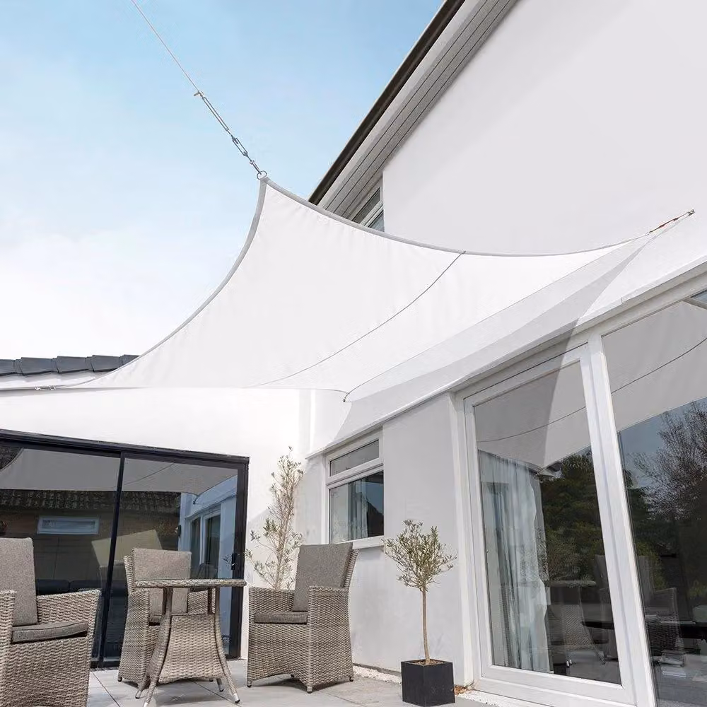 Primrose White Square Waterproof Patio Sun Shade Canopy with 98% UV Block, W x W: 200 x 200 cm – 2