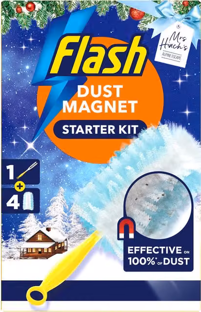Flash Mrs Hinch Duster Kit with Refillable Head in Multicolour