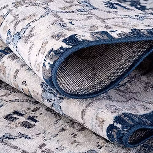 The Rugs Navy Medallion Oriental Vintage Area Rug, W: 160 cm, D: 230 cm – 4