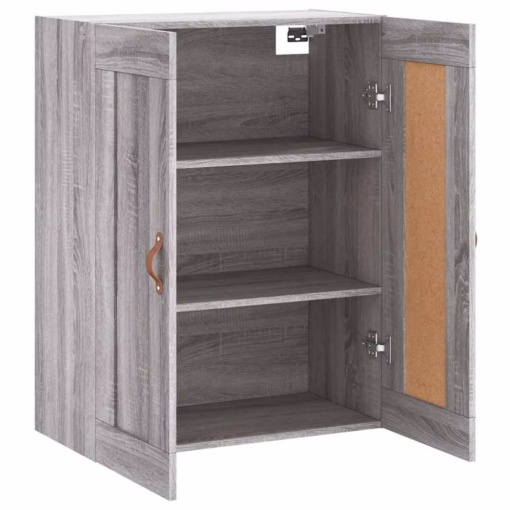 Berkfield Home Wall Mounted Cabinet in Grey Sonoma, W/D/H: 69.5 x 34 x 90 cm – 3
