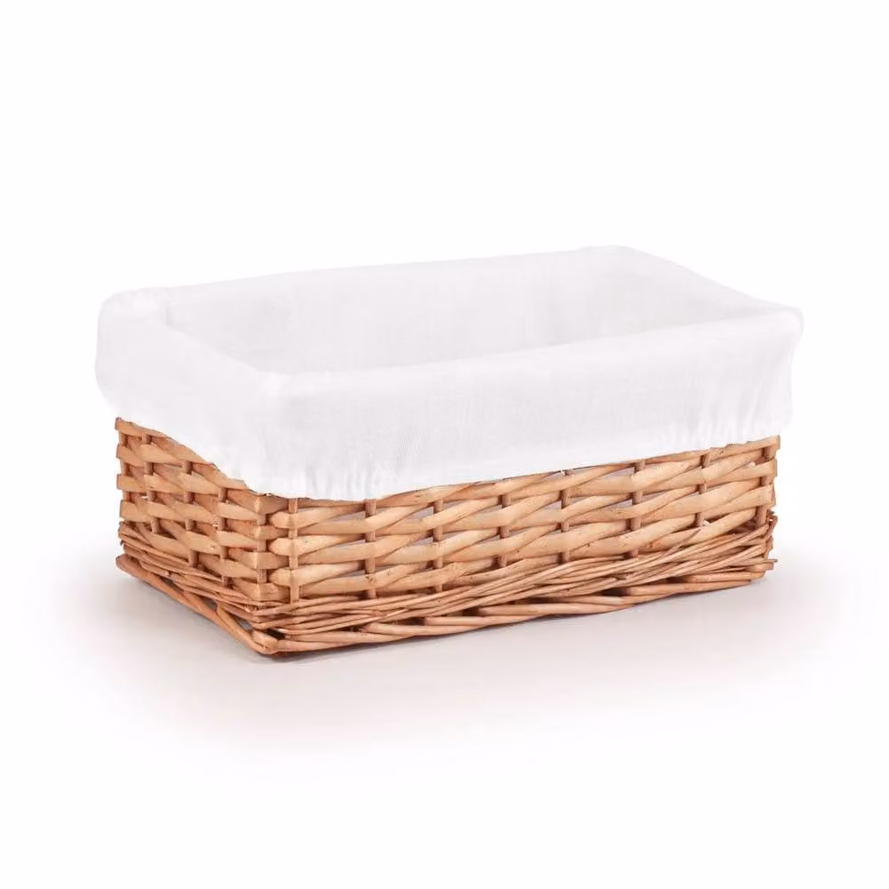 EONLION Brown Rattan Open Weave Small Storage Basket, Width: 50 cm – 2