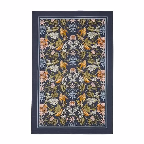 Ulster Weavers Vintage Floral 100% Cotton Tea Towel in Blue, Green and Pink, W: 74 cm, H: 48 cm – 3