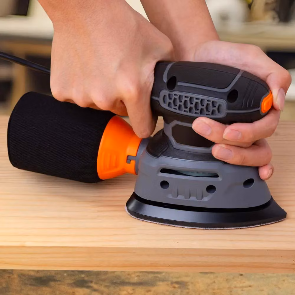 VonHaus 140W Detail Palm Sander in Grey and Orange – 10