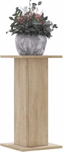 Berkfield Home Set of 2 Sonoma Oak Plant Stands in Brown, W/D/H: 30 x 30 x 60 cm – 1