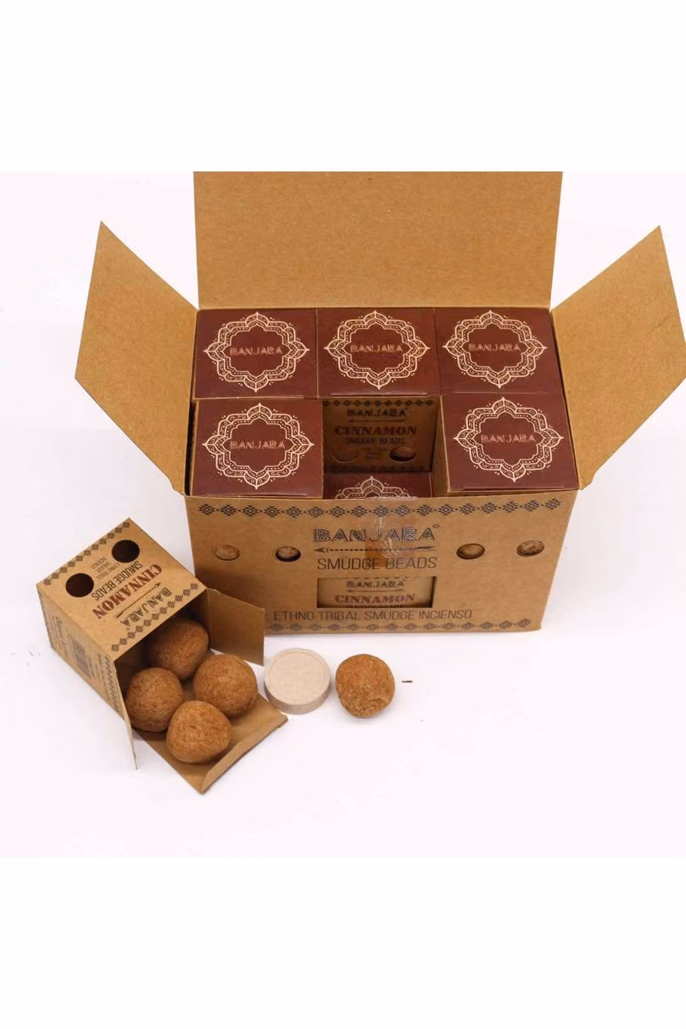 KDMD Banjara Cinnamon Scented Smudge Beads in Brown – 2