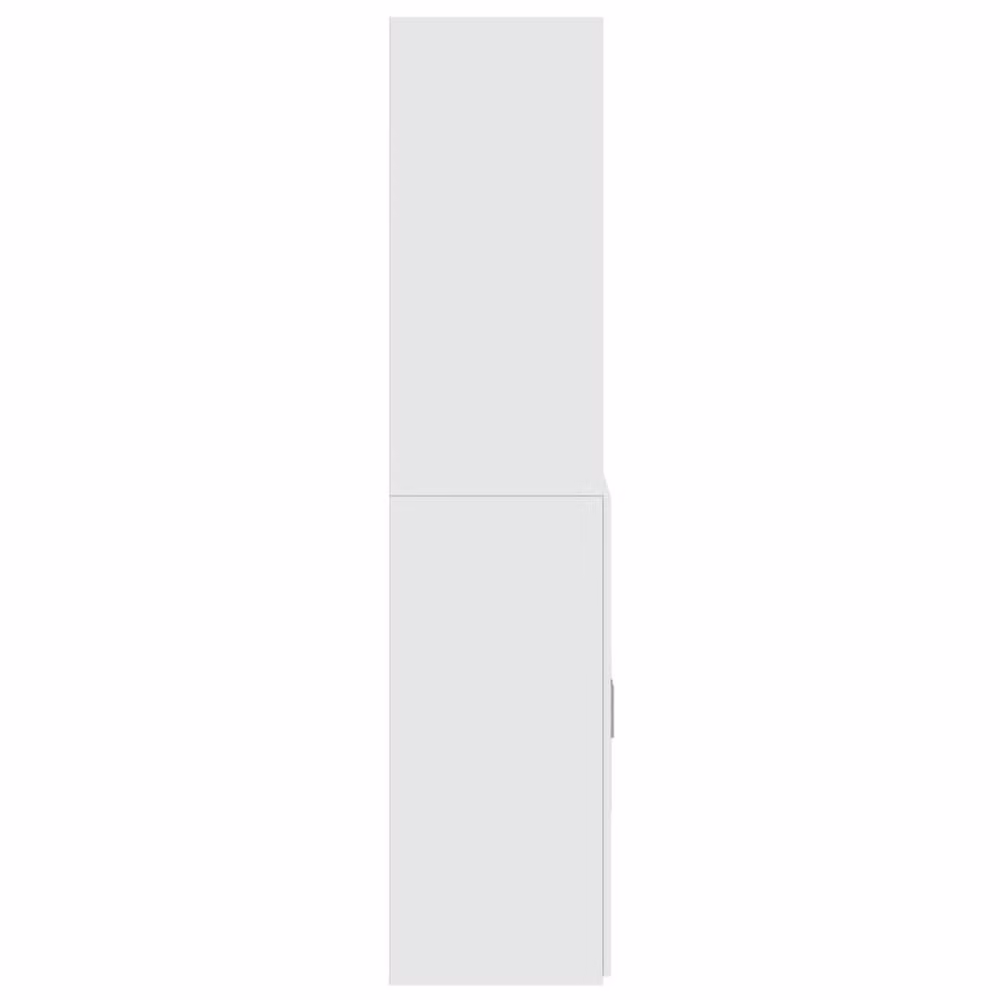 Berkfield Home Modern White Matt Highboard with Hinged Doors and Internal Shelves, W/D/H: 80 x 42.5 x 185 cm – 2
