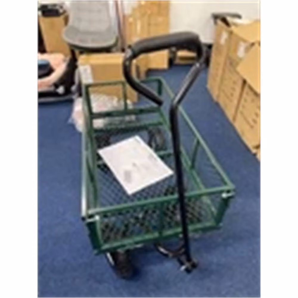 Nordara Garden Heavy Duty Steel Trolley Cart in Green – 3