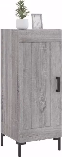 Berkfield Home Grey Sonoma Sideboard in Engineered Wood, W/D/H: 34.5 x 34 x 90 cm – 1